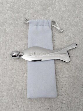 Stainless Steel Gua Sha Facial Massager Tool - Lymphatic Drainage, Anti-Aging